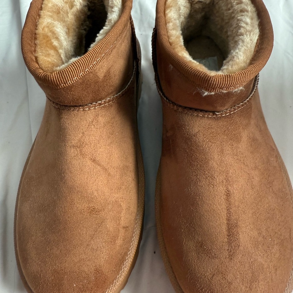 Source Unknown Tan Ankle Boots